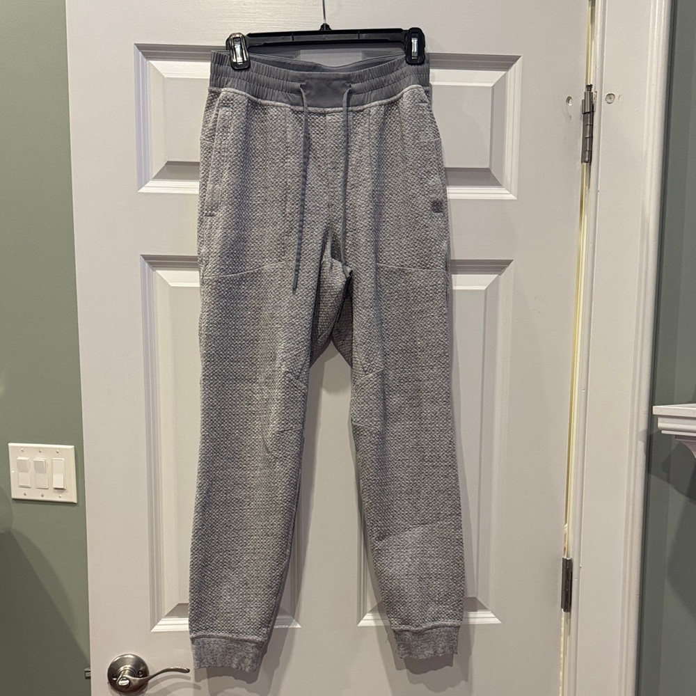 Lululemon Heather Gray Knit Jogger Sweatpants